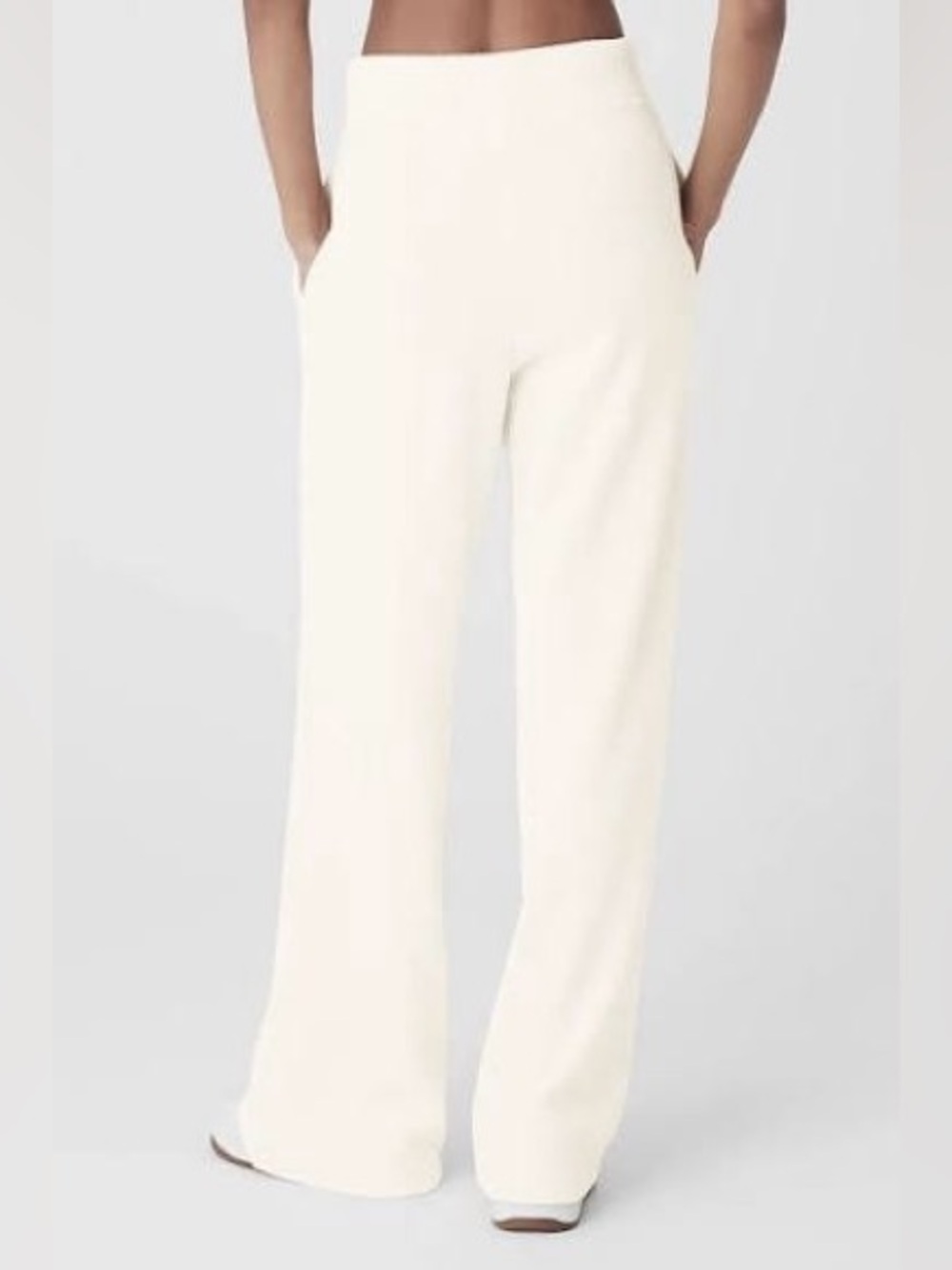 Alo Yoga Cozy Days Cropped High Waist Wide Leg Pants